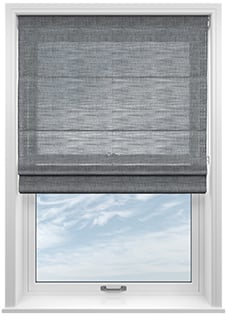 Novara Voile, Pebble Grey - Motorised Roman Blind